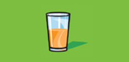 glass of orange juice