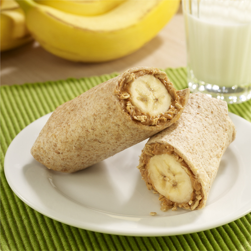Peanut Butter and Banana Roll-ups